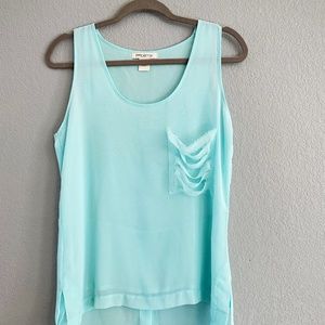 Arden B Chiffon-Style Tunic